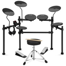 AODSK Electronic Drum Set 4 Quiet Drum Pads 200 Sounds 20 Kits Headphone Jack