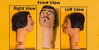 Guy Fawkes Mask head for customizing repair replacement Marx Johnny West