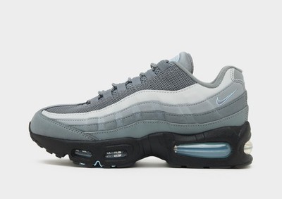 Original Nike Air Max 95 GS  (Junior UK Größen: 4,5 5,5 6) Cool Grey / Blue