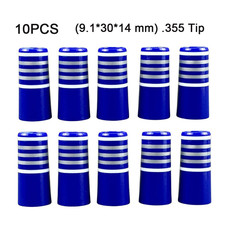 10pcs Blue/Gray/White Tip.355 Golf Ferrules For Wedge Shaft Club (9.1*30*14 mm)