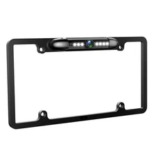 License Plate Backup Camera HD Front Rear View Reverse Camera with 7 LED Nigh...