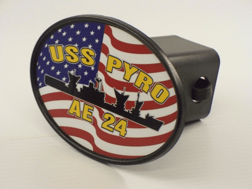 USS PYRO AE 24 Hitch Cover Military USN U S Navy - Picture 1 of 2