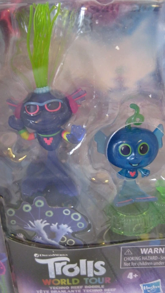 Nuevo Trolls World Tour Rock City Bobble & Techino Reef Bobble Hasbro Foto 2 de 3