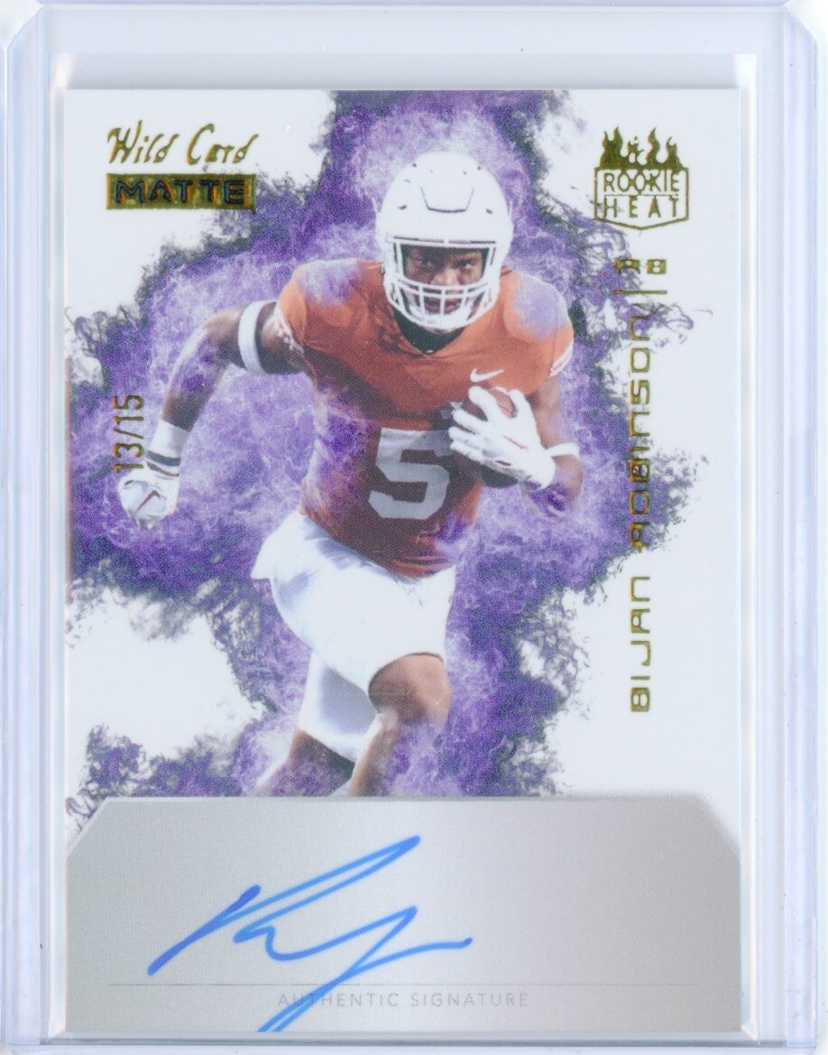 2023 Wild Card Matte BIJAN ROBINSON On-Card AUTO Autograph RC
