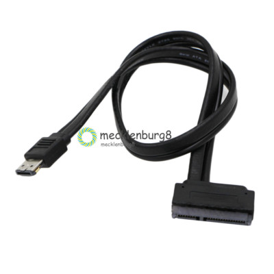 12V 5V Dual Power eSATA USB Combo to 2.5'' 3.5''22Pin SATA Hard Disk Cable