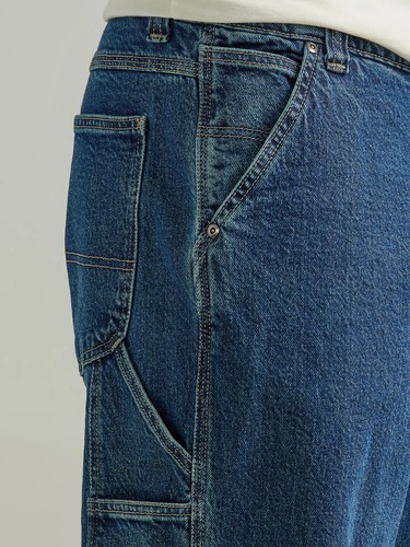 Lee Men's Flex Cotton Legendary Workwear Loose Fit Straight Leg Carpenter Jeans - Picture 8 of 57