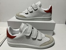 Isabel Marant Beth Triple-Strap Leather Sneakers Yellow Heel