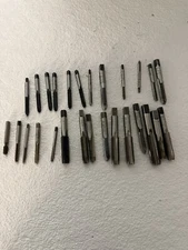 Mix Of 27 Machinist Taps Various Sizes And Brands