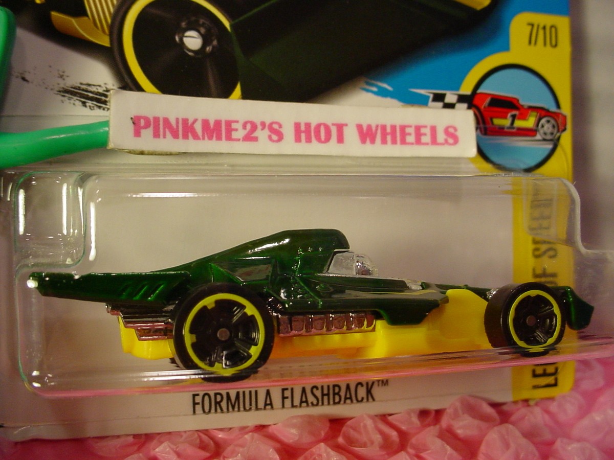 Green And Yellow Car Hot Wheels 2017 Legends Of Speed Formula Flashback ...