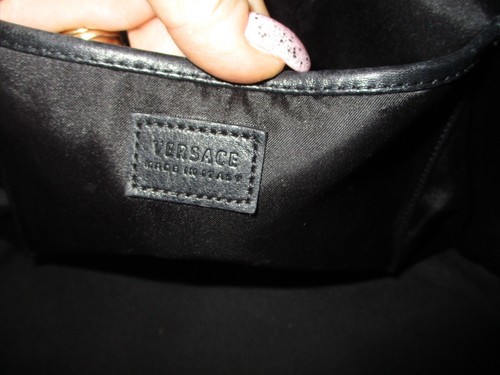 Gianni Versace Large Medusa Tote Leather Bag - Black - Picture 15 of 19