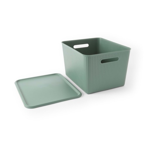 Large Storage Box Heavy Duty Plastic Tub Organiser Containers with Stackable Lid - Picture 22 of 87