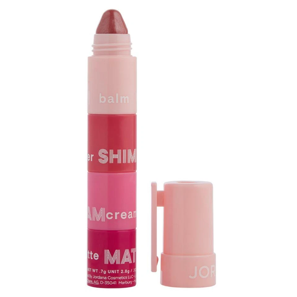 Lápiz labial JORDANA Lip ColorStax _Mate__Sombras: rosa, baya, rojo, desnudo, melocotón elige 1 Foto 3 de 4