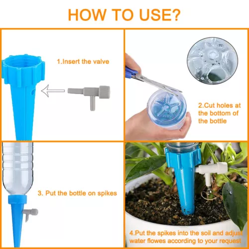 12/36PCS Watering Spike Plant Water Bottle Self Automatic Drip Irrigation Cone - Picture 12 of 18
