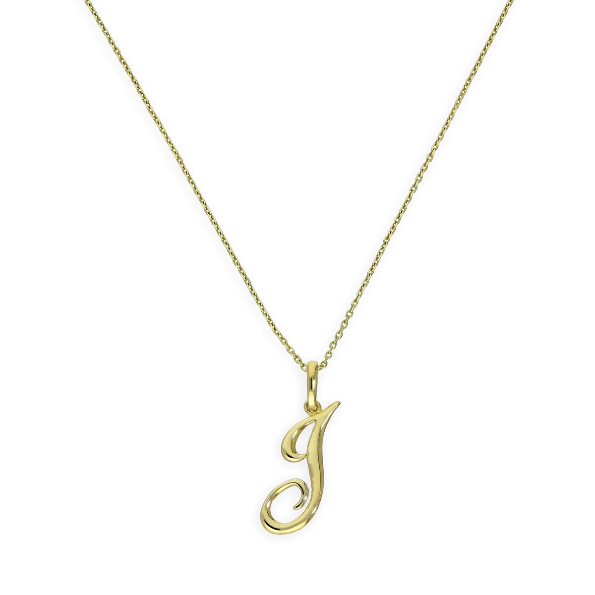 Real gold hotsell j necklace