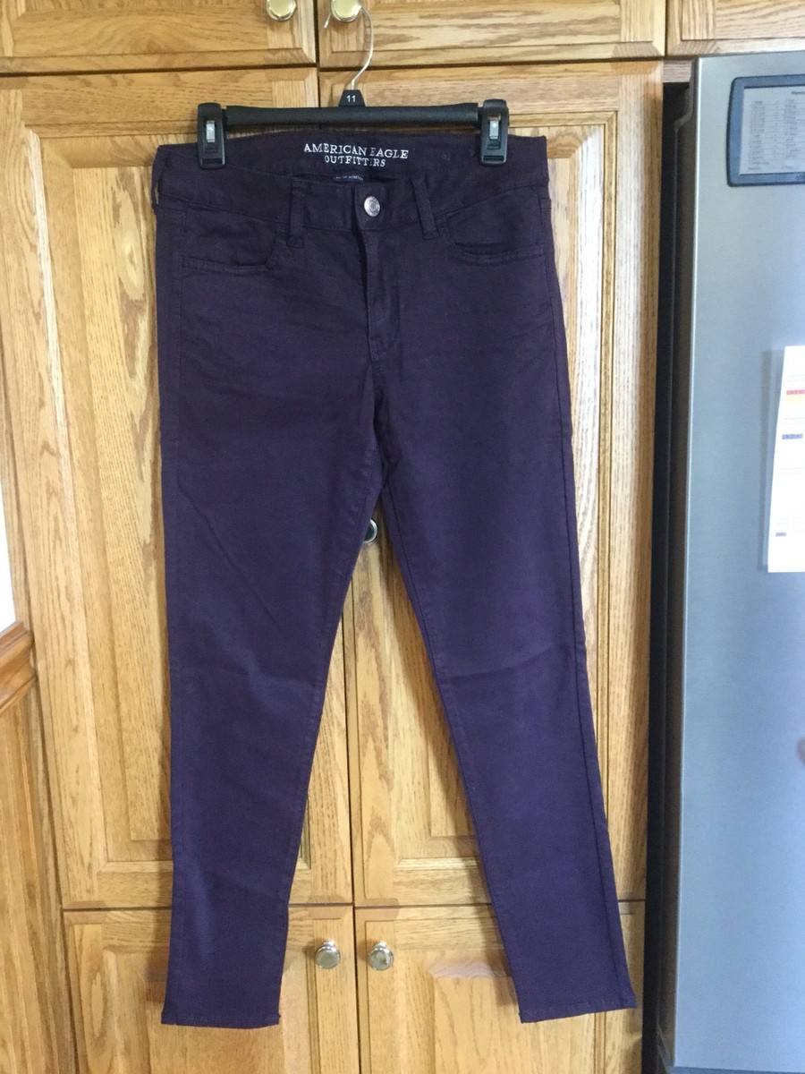 American Eagle Super Stretch Size Purple/Plum