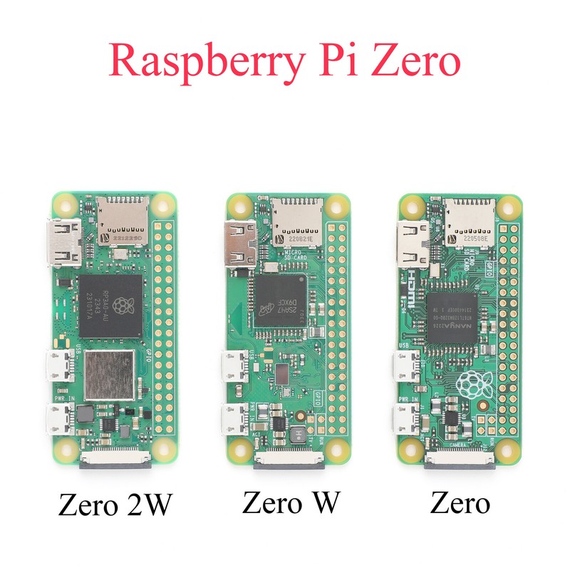 Raspberry Pi Zero/W/2W 64-bit 2.4GHz Mini HDMI Micro Motherboard Microcontroller