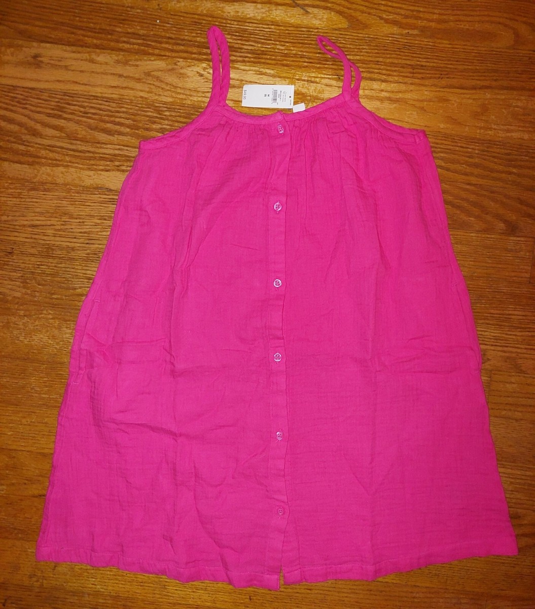 NWT Gap Kids Girls hot pink gauze Spaghetti Strap Sundress Dress size 8 | eBay NWT Gap Kids Girls hot pink gauze Spaghetti Strap Sundress Dress size 8 | eBay