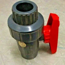 PVC BALL VALVE | 3/4" Slip (Socket) Ends | CHEMTROL | Manual Operation