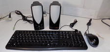 USB Keyboard Mouse and Computer Speakers Bundle 1