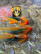 3 V Fly 1 Inch Ultimate MP Tweed Cascade Salmon Tube Flies & Hooks 3 Options 