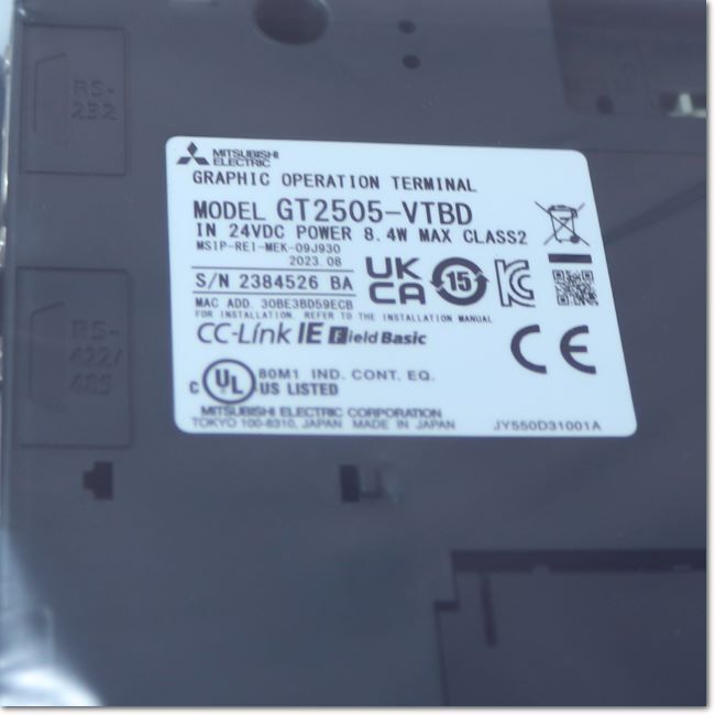 MITSUBISHI GT2505-VTBD GOT main unit 5.7” VGA TFT color LCD