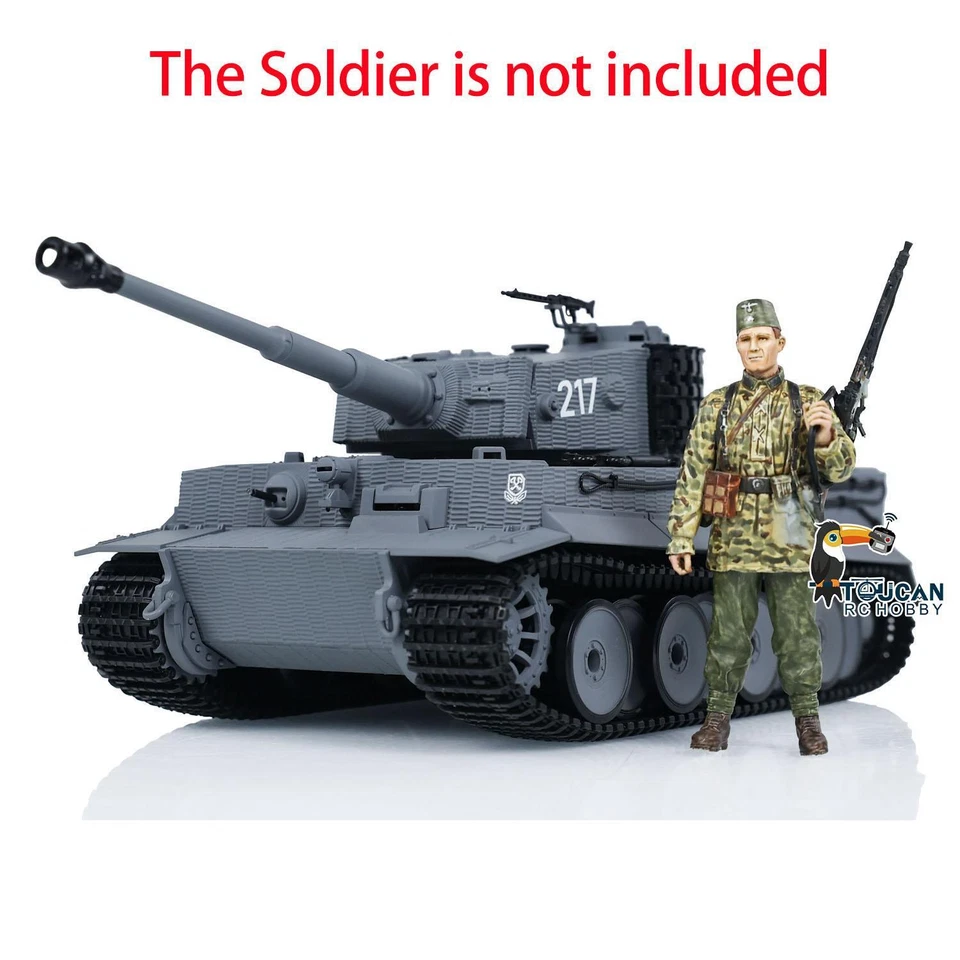 Радиоуправляемый боевой танк Tiger I 1:24 Taigen с пультом дистанционного управления инфракрасные боевые военные танки - Изображение 4 из 4