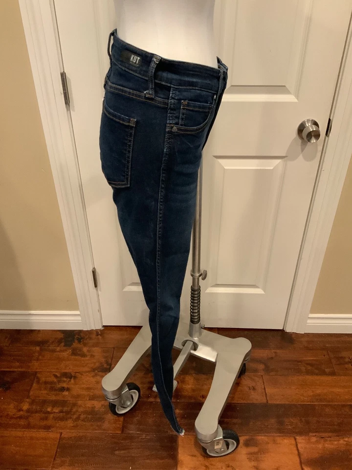 KUT From The Kloth Dark Wash "Connie Fab Ab Ankle Skinny" Blue Jeans, Sz 4 - Image 2 of 4