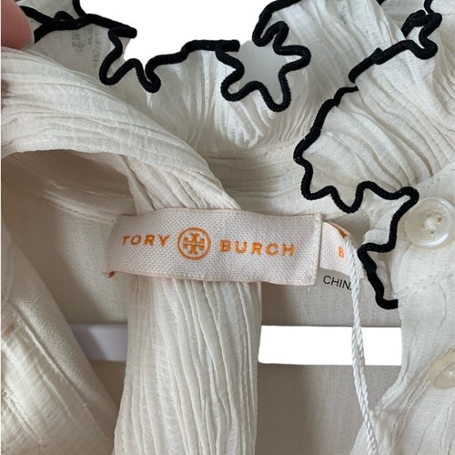 Tory Burch Meredith Maxikleid in neuem Elfenbein, Größe 6, neu mit Etikett - Bild 10 von 10