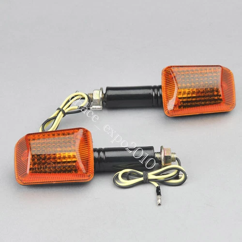2x Motorcycle Bike Turn Signal Indicators Light Bulb Amber 12V Universal Orange