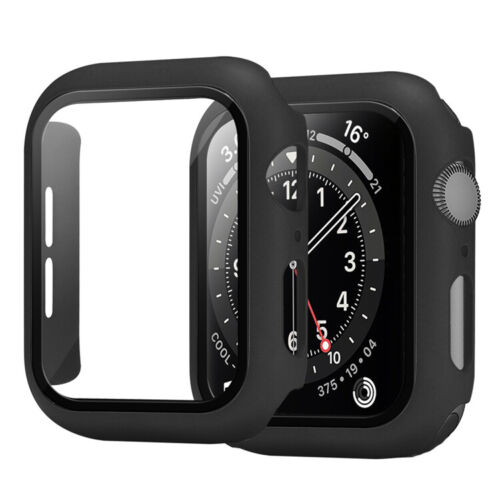 Coque + Verre de Protection Compatible Avec Apple Iwatch Séries 1 2 3 4 5 6 Se 7 - Photo 1/13