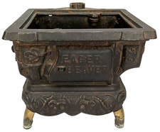Vintage Miniature Cast Iron Wood Burning Kitchen Stove Eager Beaver 1970s