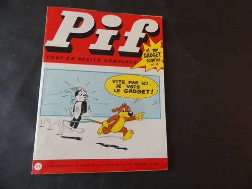 VAILLANT PIF GADGET N°47 AVEC GADGET PAPILLON DE 1970  - Picture 1 of 3