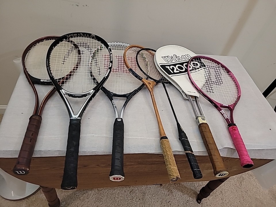 Wilson assorted Tennis Racquets Grip 4 1/4" (Uncovered) 97512464215 eBay