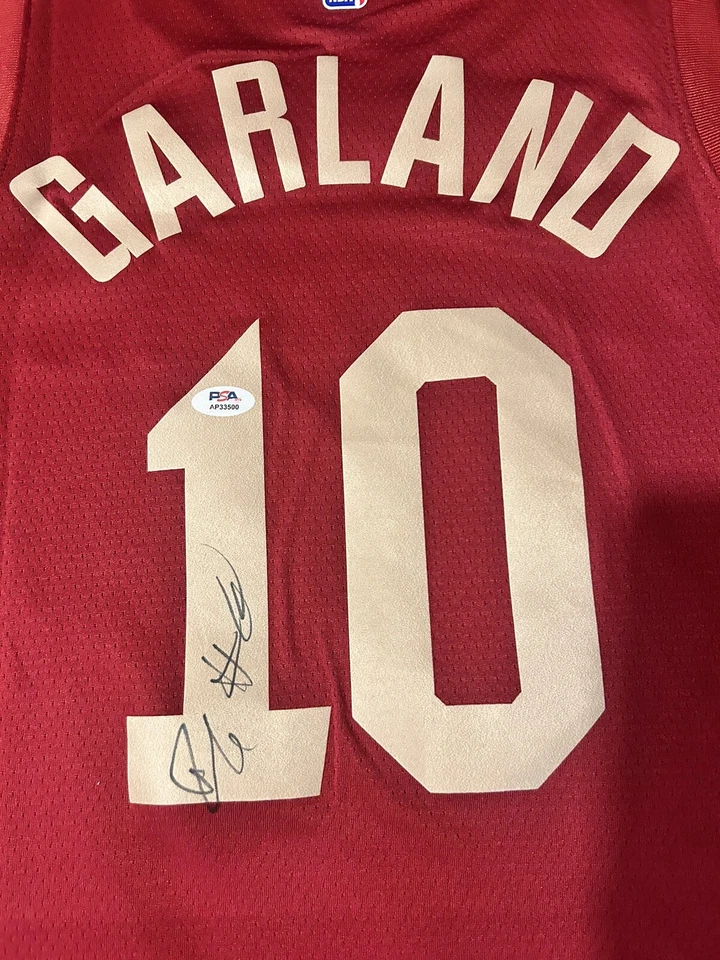 Darius Garland Autographed Signed Jersey PSA COA NBA Cleveland Cavaliers - Image 2 of 3