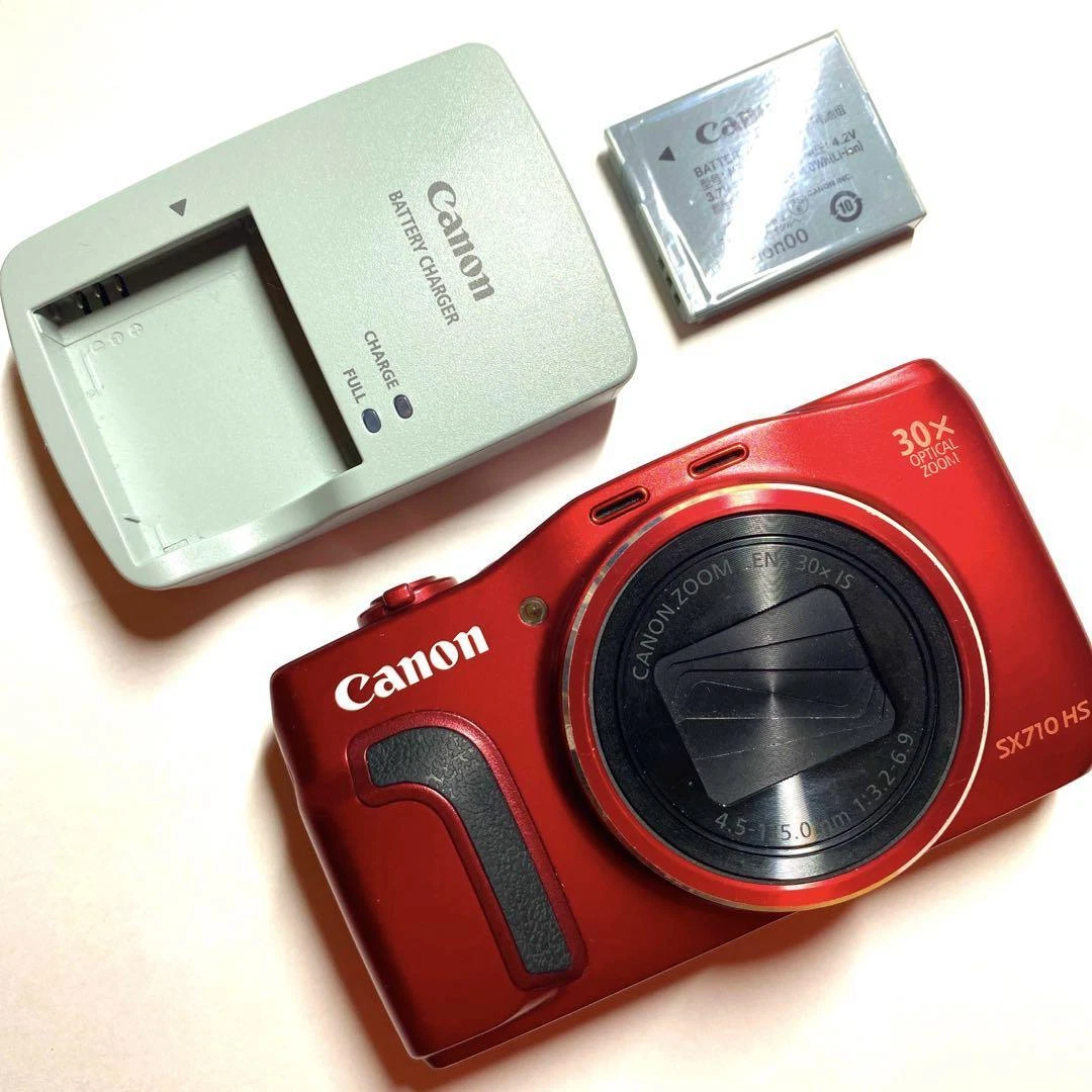 Canon PowerShot SX710 HS Red 20.3MP Digital Camera Very good 30x