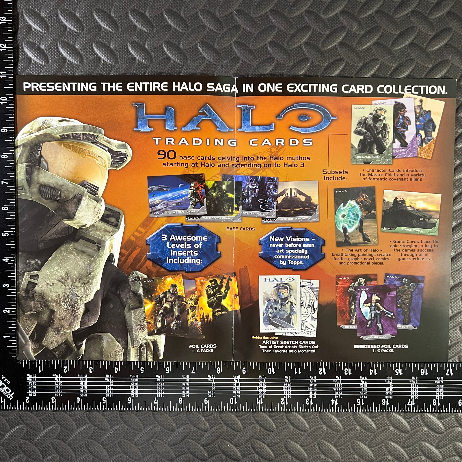 TOPPS HALO TRADING CARDS DEALER BROCHURE SELL SHEET PROMO AD 2007 RARE