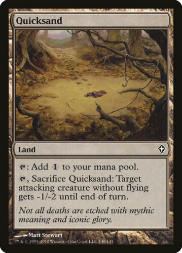 1x FOIL Quicksand WWK #140 MTG Magic English NM/Unplay common C card - Picture 1 of 1