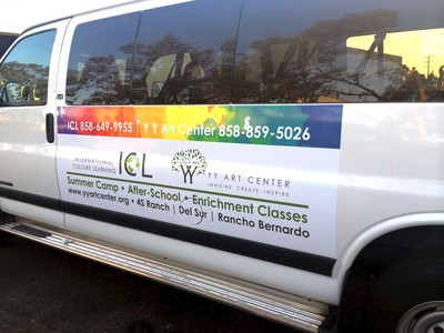 High Performance Calendered Vinyl w/Air Release Custom Auto Sign Graphics