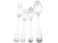 Victorian Sterling Silver Canteen of Cutlery for Twelve Persons by George Adams