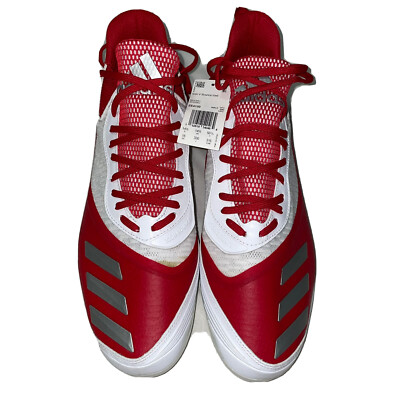 adidas Icon V Bounce Iced Out Baseball Cleats Red/White  display picture 3