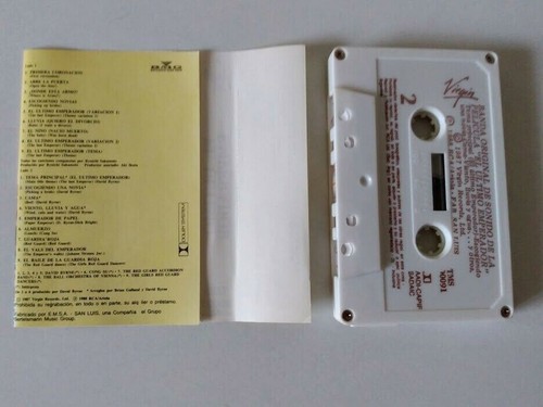 The Last Emperor Ryuichi Sakamoto David Byrne - Cassette Argentina Pressing MINT - Picture 3 of 4