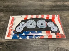 *Mac 1999-2003 Ford Mustang V8 150 MPH White Faced Gauge Face Inner Overlay 2915