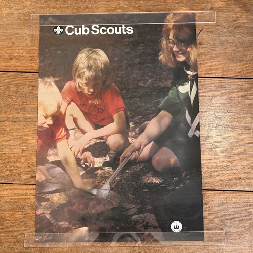 VINTAGE ORIGINAL BOY CUB SCOUTS ASSOCIATION POSTERS X8 RARE RECRUITMENT VENTURE - Picture 7 of 9