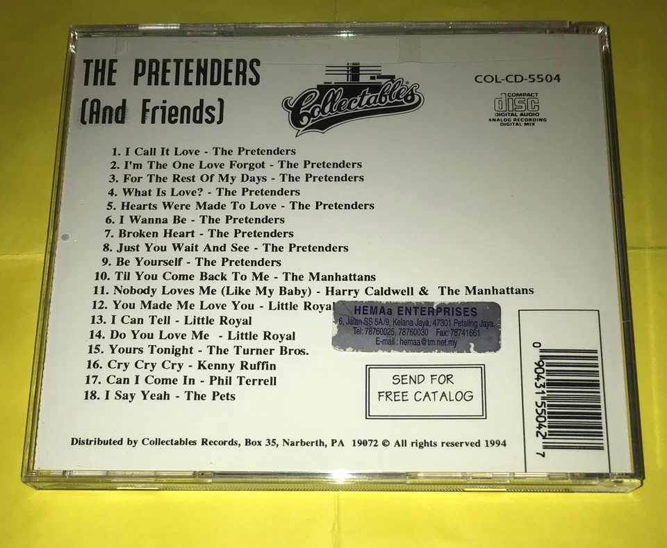 THE PRETENDERS (AND FRIENDS) CLASSICS CD - Image 2 of 3