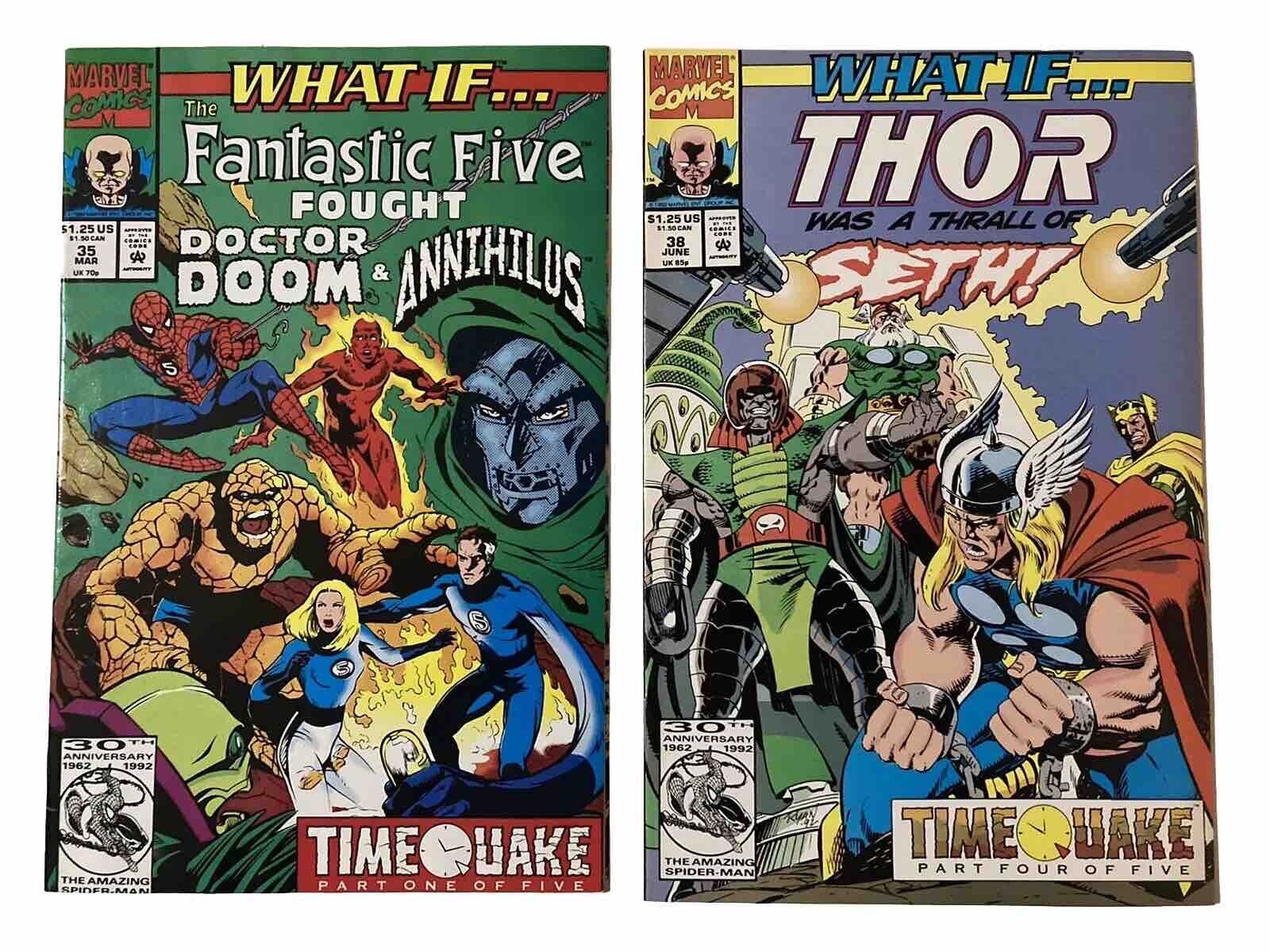 What If…? Vol. 2 LOT of 2 #35, 38 VF 1992 Marvel Comics Doctor Doom BIG AUCTION!