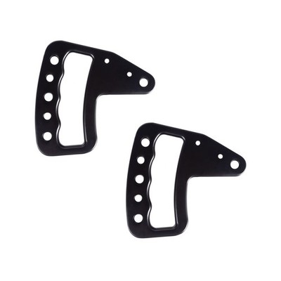 Rugged Ridge Aluminum Grab Handles Front Pair Blk For 07-18 Jeep Wrangler JK/JKU