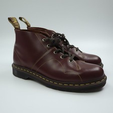 Dr. Martens Church Vintage Monkey Oxblood Maroon Red Ankle Smooth Boots Mens 10