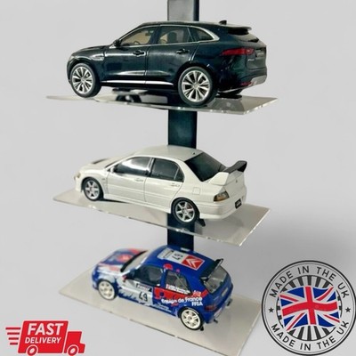 STAPELBAR 1:18 DRUCKGUSS Auto Wandmontage ACRYL Display Regal Spielzeug Aufbewahrung
