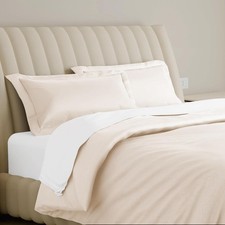 100 Egyptian Cotton Duvet Cover Queen Size - 800 Series Tulips Collection 3 PC