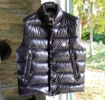 MONCLER JACKET 5 logo down vest gilet tib tibb xl black puffer winter iconic